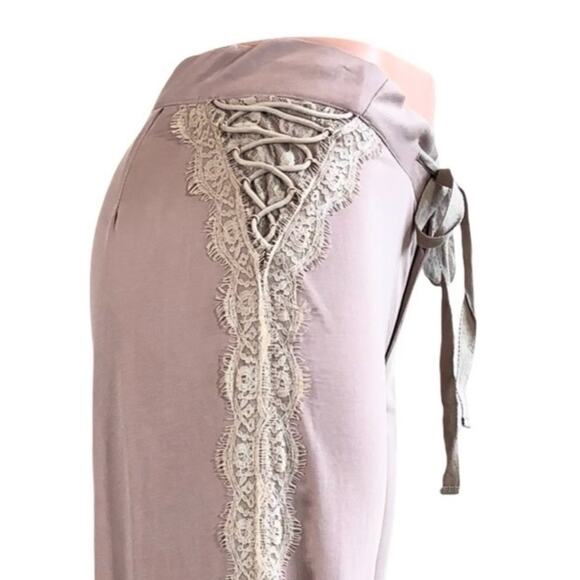 POL LACE IT DOWN PANTS MAUVE  SIZE L $68 - Picture 8 of 12